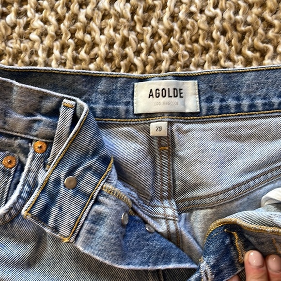 Agolde denim shorts size 29 - Picture 2 of 3